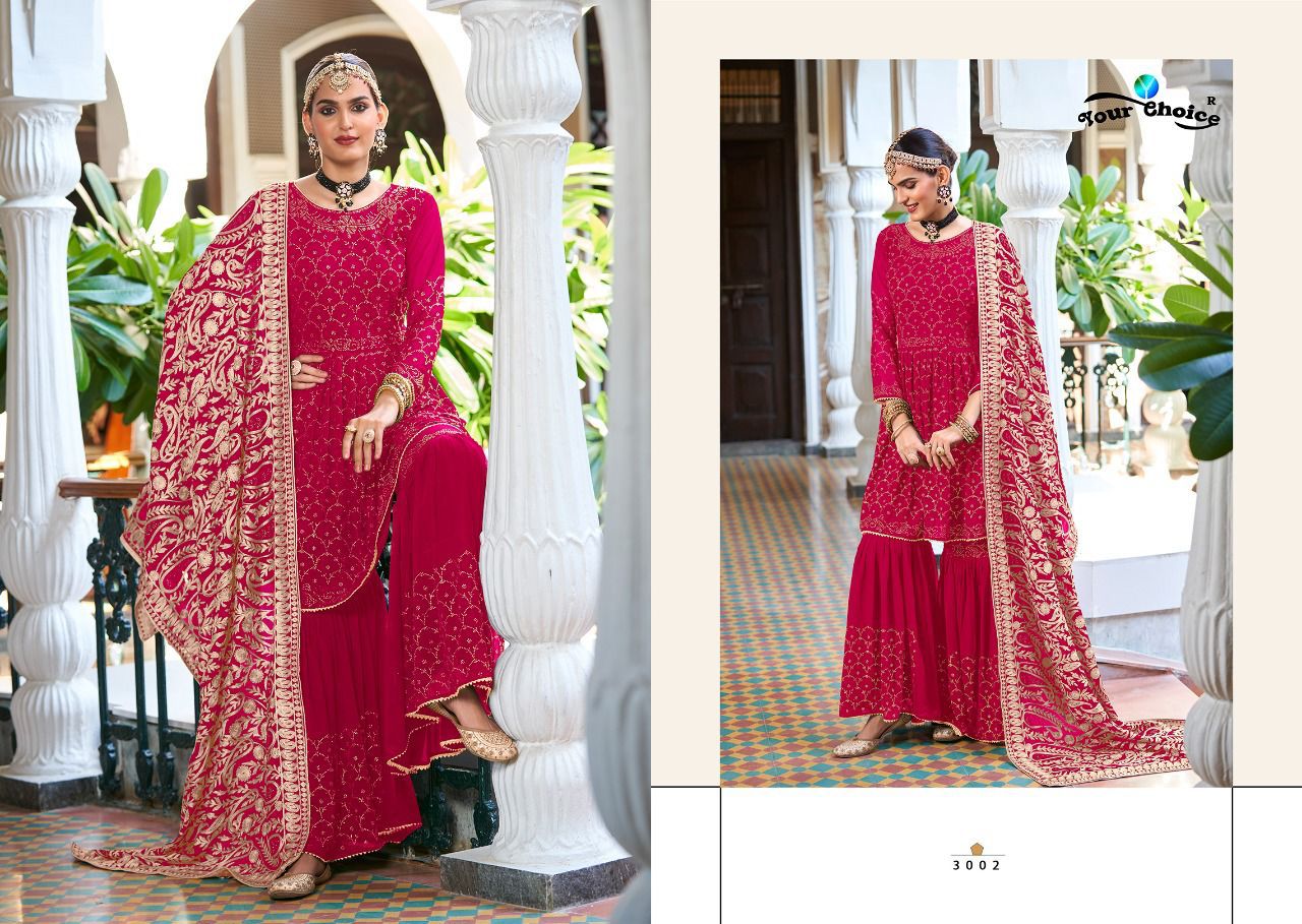 Your Choice Rajori Heavy Georgette Wedding Wear Designer Salwar Kameez Collection